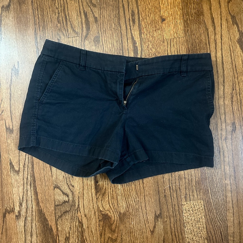 J. Crew Women's High Waist Black Shorts